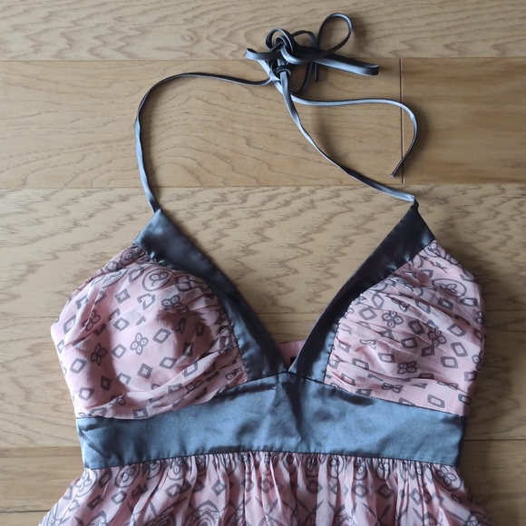 NWT Max and Cleo Pink Midi Halter Dress - Picture 6 of 10